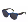 POLICE Óculos de sol de mulher SPLC22E58097D Havana castanho quadrados acetato 58mm UV400