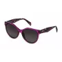 Óculos de sol POLICE SPLC22E5809AH para mulher Havana acetato quadrados 58 mm