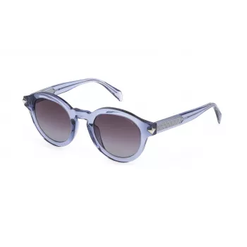 Police Óculos de sol de mulher SPLF31-470B34 Havana/castanho armação quadrada em acetato com lentes castanhas degradê 47/23/135 mm