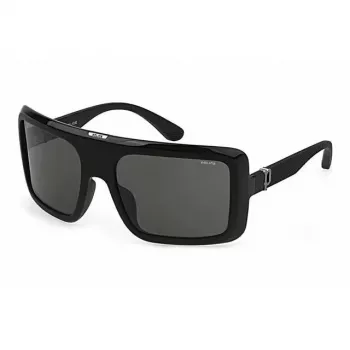 Óculos de sol de mulher POLICE SPLF62M6104AW - armação retangular de acetato com lentes cinzentas UV400 (62/18/140 mm)