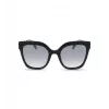 POLICE Óculos de Sol de Senhora SPLG19-540700 Armação Retangular de Acetato Preto Lentes Cinzentas 54mm