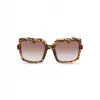 Óculos de sol de mulher POLICE SPLG20M5409YB - armação retangular em acetato, proteção UV400, lentes 54 mm