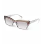 POLICE Óculos de sol de mulher SPLG22-560918 armação retangular de plástico proteção UV400 56/19/140 mm