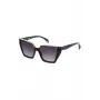 Óculos de sol de mulher POLICE SPLL33V570869 - armação retangular de acetato, lentes cinzentas degradê, proteção UV400