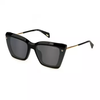 POLICE Óculos de sol de mulher SPLL95-610700 - armação de acetato, lentes de policarbonato, proteção UV400, largura da lente 61 mm