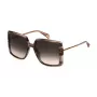 Óculos de sol de mulher POLICE SPLL96-560836 Armação de acetato cat eye castanha, lentes degradê 56/14/140 mm