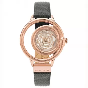 POLICE relógio de mulher PEWLA2008301 36 mm aço inoxidável mostrador prateado bracelete milanesa