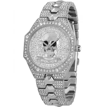 POLICE relógio de mulher PL16027BS.04M 36mm aço inoxidável mostrador cinzento bracelete prateada