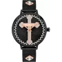 Relógio de mulher POLICE PL16031MSB02M 36 mm malha de aço inoxidável mostrador preto