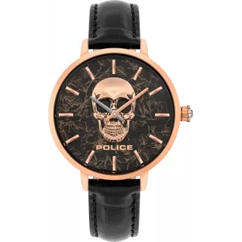 Relógio de mulher POLICE PL16032MSR-02 36mm ouro rosa aço inoxidável mesh