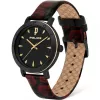 POLICE Relógio de mulher PL16033MSBG02 35 mm aço inoxidável gunmetal quartzo analógico