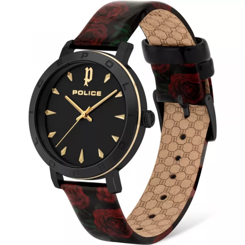 POLICE Relógio de mulher PL16033MSBG02 35 mm aço inoxidável gunmetal quartzo analógico