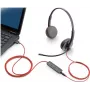 Poly Blackwire C3220 USB-C Auscultadores - 3200 Series - Supra-auriculares - Com fio - USB-C - Isolamento de ruído - Preto (209749-104)