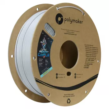Polymaker CosPLA Version A filamento PLA 1.75mm branco 1kg – fácil de lixar e pintar