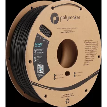 Polymaker PA10001 Filamento PLA 1,75 mm 1 kg preto