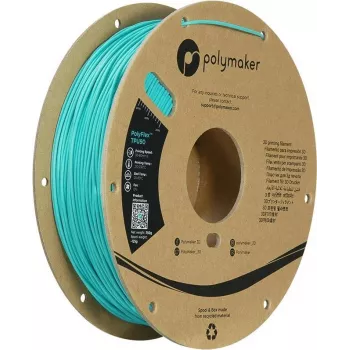 Polymaker PolyFlex TPU90 Filamento TPU flexível 1,75 mm 750 g azul-verde PD02005