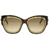Óculos de sol de mulher POMELLATO PM0008S-001 - armação de acetato preta, lentes cinzentas, 52 mm