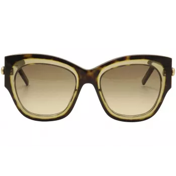 Óculos de sol de mulher POMELLATO PM0008S-001 - armação de acetato preta, lentes cinzentas, 52 mm
