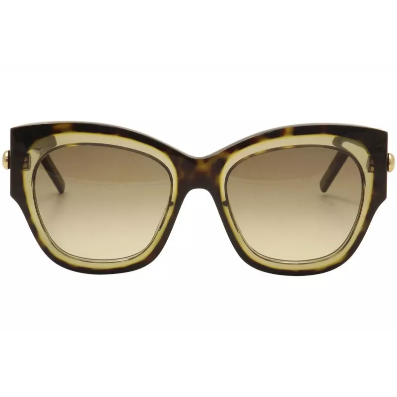Óculos de sol de mulher POMELLATO PM0008S-001 - armação de acetato preta, lentes cinzentas, 52 mm