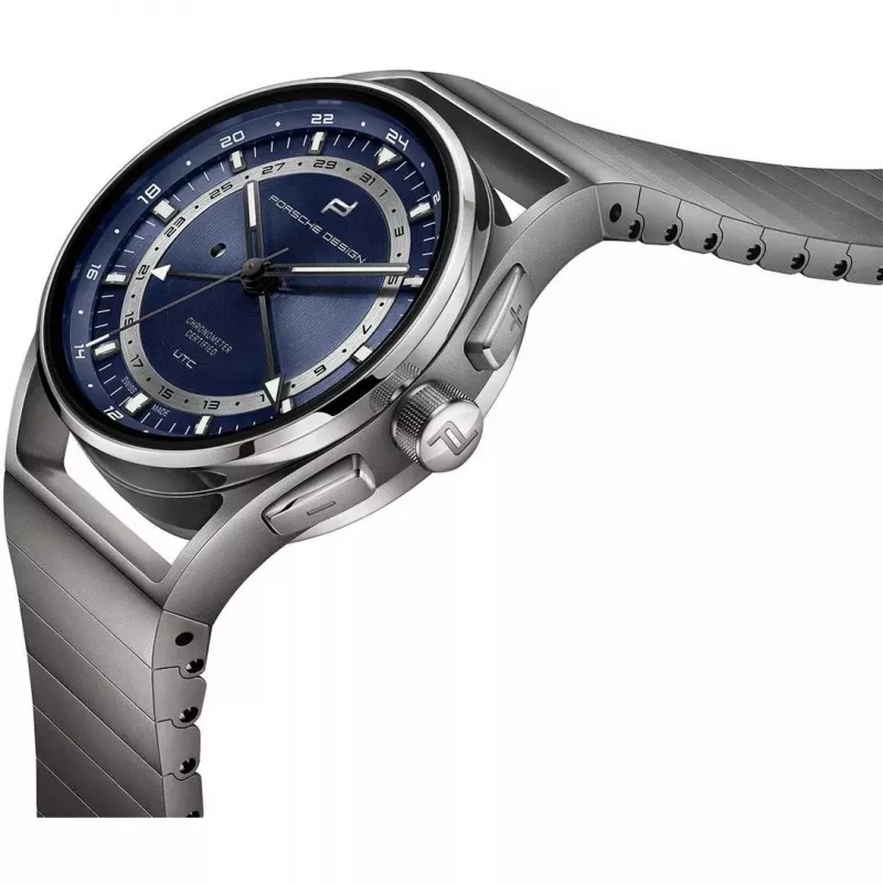 PORSCHE DESIGN Flat Six P'6000 Relógio cronógrafo automático de homem 42mm Aço inoxidável Borracha Preta