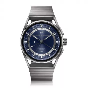 PORSCHE DESIGN Flat Six P'6000 Relógio cronógrafo automático de homem 42mm Aço inoxidável Borracha Preta