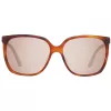 Óculos de sol Porsche Design P8589-60E para mulher - Gunmetal Grey, armação retangular, proteção UV400