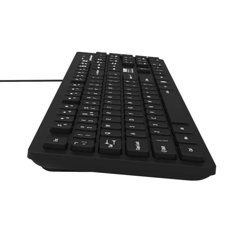 Teclado USB Port Connect Tough Office - preto