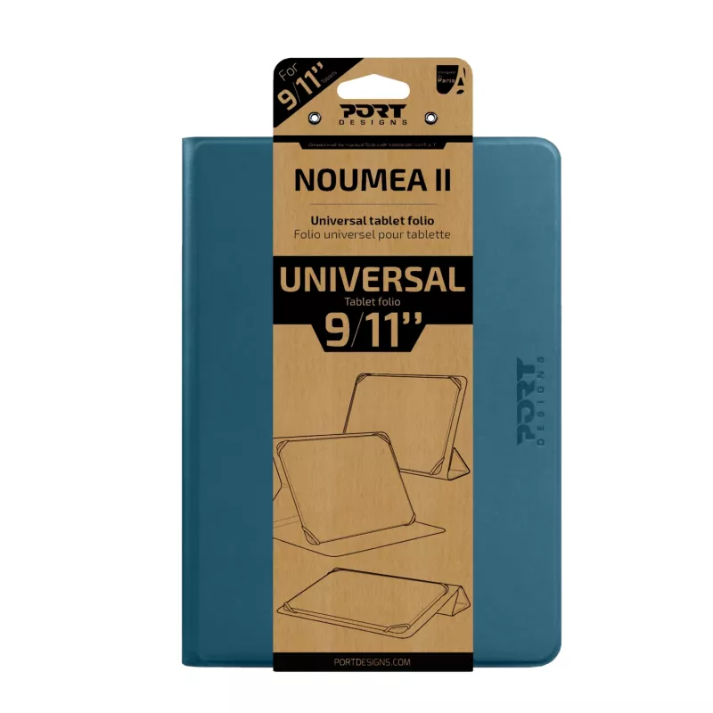 Port Designs Noumea II Capa universal tipo folio para tablets de 9-11 polegadas - Azul (201328)
