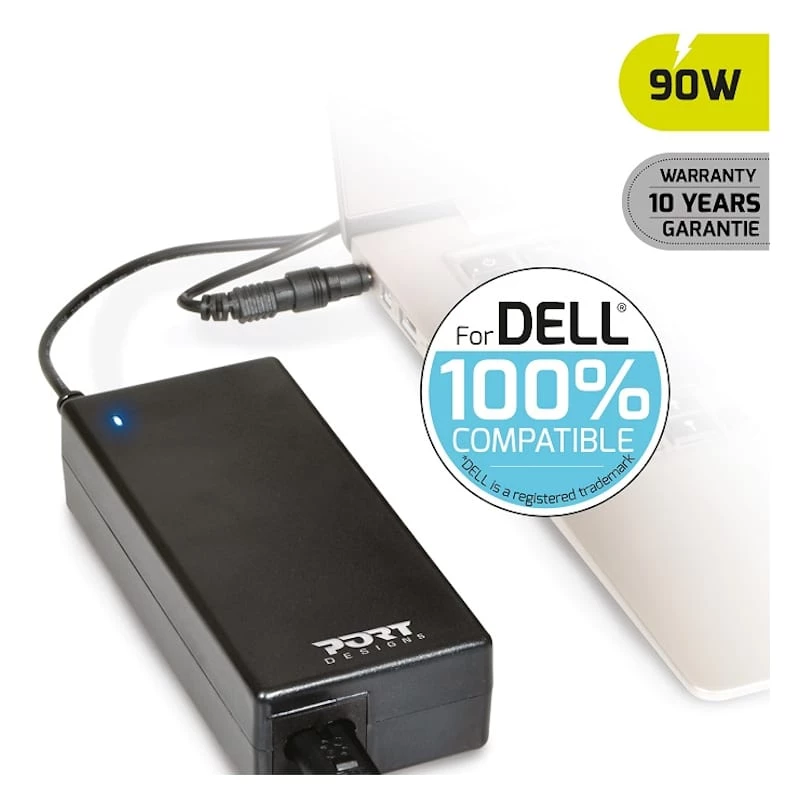 Adaptador para portátil PORT DESIGNS Port Connect 90W Dell - preto