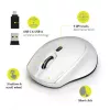 Port Designs Port Connect Rato sem fios silencioso 1600DPI 3 botões - branco