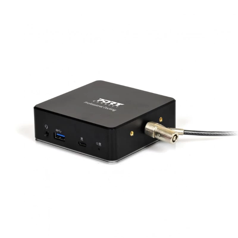 PORT USB-C 11-in-1 Multiport Hub docking station - 2x HDMI 4K, 3x USB-A, USB-C PD 100W, RJ45 Gigabit Ethernet, jack de áudio - preto