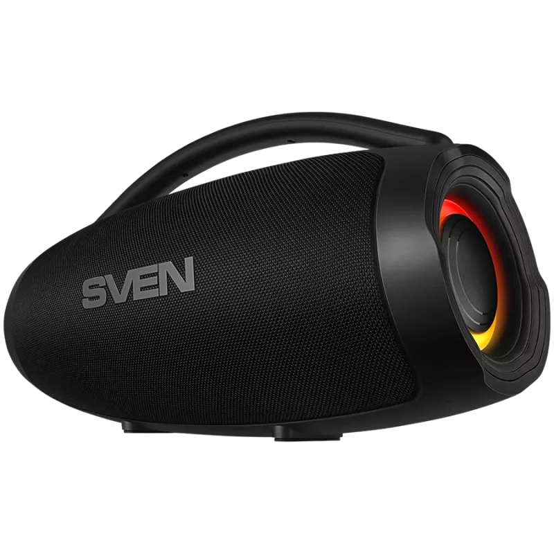 Altifalante portátil SVEN PS-375, preto, potência 30+2x15W (RMS), TWS, Bluetooth, USB, bateria de lítio
