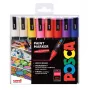 POSCA PC-5M Conjunto de marcadores com ponta redonda, várias cores, 16 unid.
