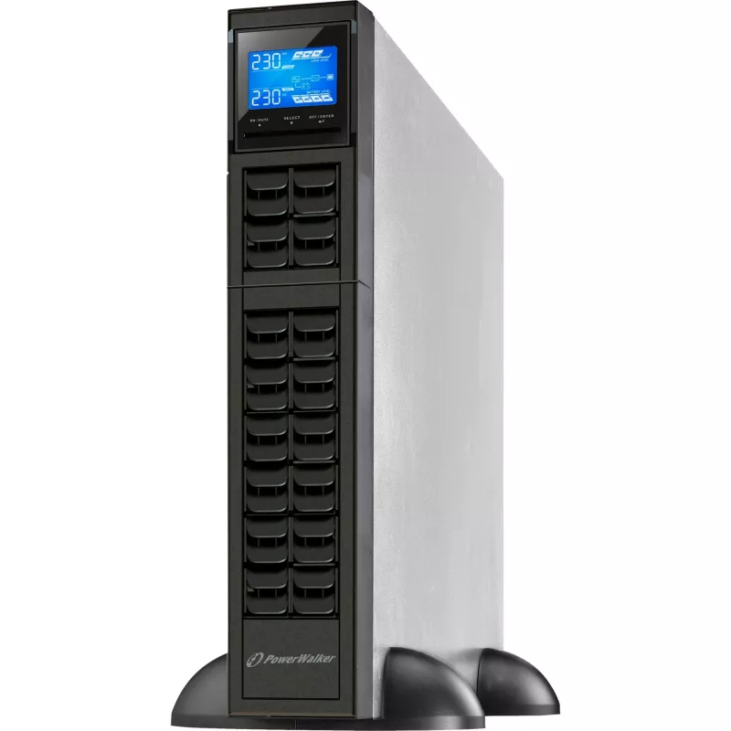 PowerWalker VFI 2000 CRS UPS (fonte de alimentação ininterrupta) dupla conversão (online), 2 kVA / 1600 W, 4 saídas AC, torre