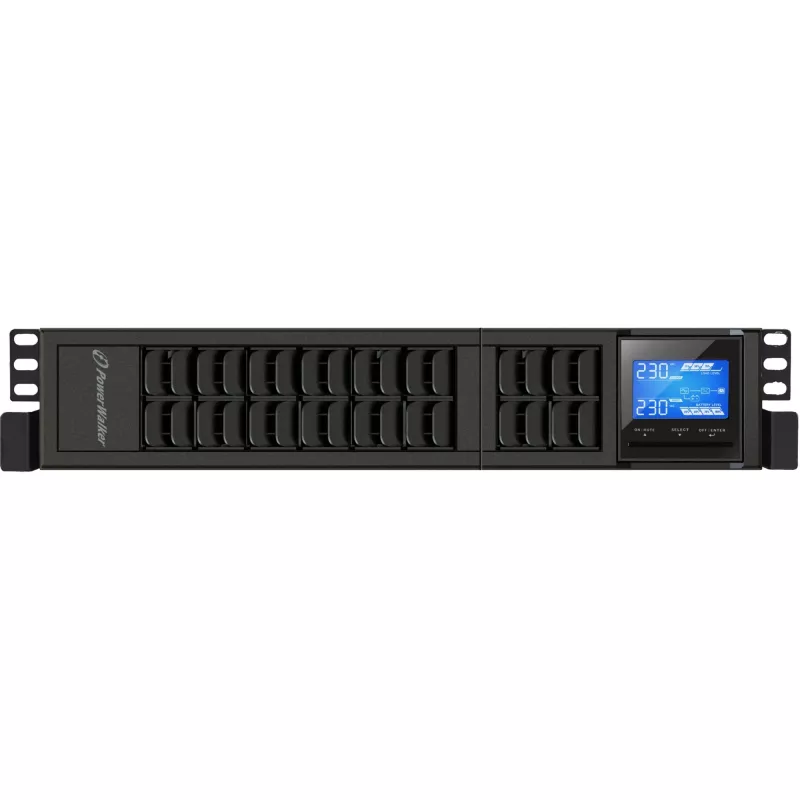 PowerWalker VFI 2000 CRS UPS (fonte de alimentação ininterrupta) dupla conversão (online), 2 kVA / 1600 W, 4 saídas AC, torre