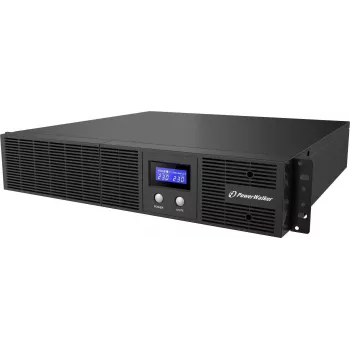 UPS line-interactive PowerWalker VI 3000 RLE UK, 3000 VA/1800 W, rackmount 2U, 8x IEC C13 + 1x IEC C19, USB/RS-232, AVR, LCD