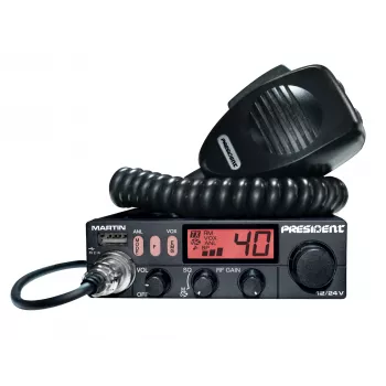 Rádio CB President Martin ASC AM/FM 12/24V