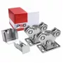 Conjunto de roldanas PRESONUS PSG 60.00P.80 para portões de correr para calha 80x80x5 mm