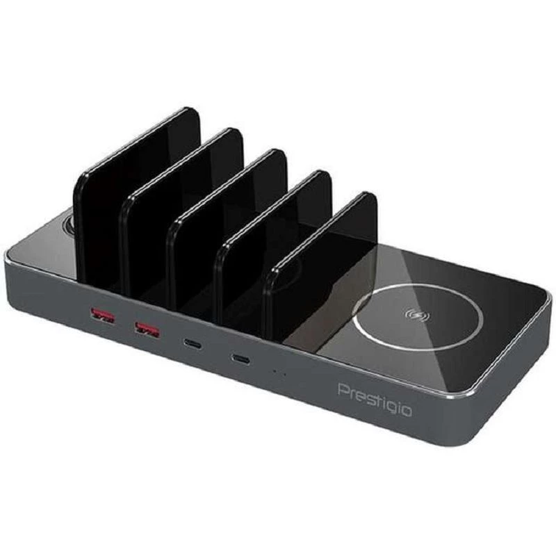 Prestigio Revolt A6 Space Gray Carregador sem fios 3-em-1