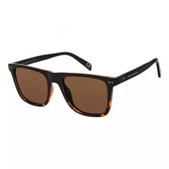 Óculos de sol Privé Revaux The Lincoln SWR para homem, armação preta, lentes cinzentas fumadas, 55/20/145 mm