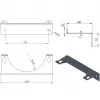 Suporte de parede Pro-Line para 1 garrafa de gás, diâmetro máx. 250 mm, azul industrial