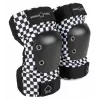 Cotoveleiras Pro-Tec Checker L - padrão xadrez preto/branco, tamanho L, proteção altamente eficaz para skate, patinagem, BMX e trotinete