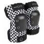 Cotoveleiras Pro-Tec Checker L - padrão xadrez preto/branco, tamanho L, proteção altamente eficaz para skate, patinagem, BMX e trotinete