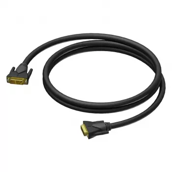 Cabo DVI-D Dual Link PROCAB CLV140/3 3m - 2560x1600 @60Hz, banhado a ouro, duplamente blindado