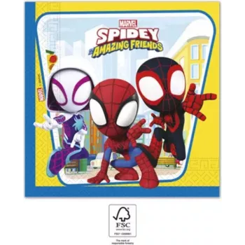 Guardanapos de papel 2 camadas PROCOS Marvel Spiderman pack de 20 (94878)