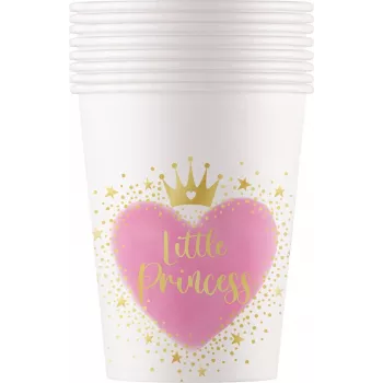 Procos Copos de papel My Little Princess 200 ml, pack de 8 96477