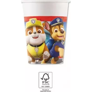 Copos de cartão Paw Patrol Procos 200ml pack de 8 (95598)