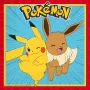 Procos Pokemon Guardanapos de papel 2 camadas pack de 20, 33 x 33 cm, multicoloridos 98393