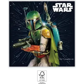 Guardanapos de papel 2 camadas Procos Star Wars pack de 20 33x33cm 93881