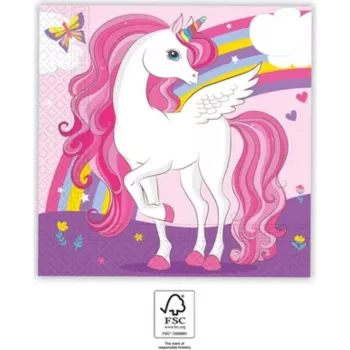 Guardanapos de papel 2 folhas Procos Unicorn Rainbow pack de 20 (93760)